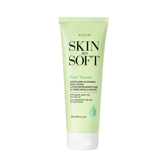 Lotion revitalisante pour le corps Sous la douche Skin So Soft Pure Nature