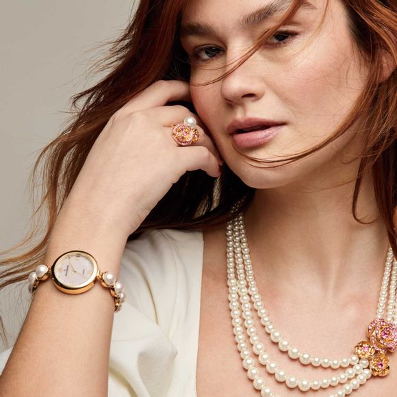 Montre extensible Bouquet Perlé