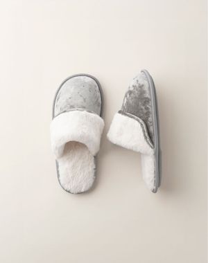 Pantoufles en velours