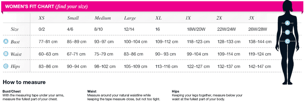Women's Size Chart