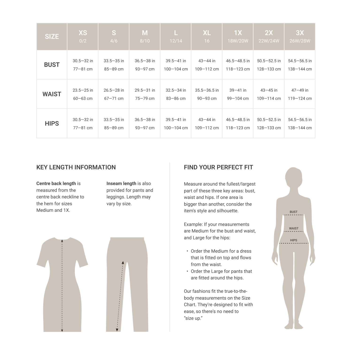 Women's Size Chart