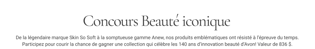 Concours Beauté iconique