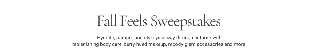 Fall Feels Sweepstakes